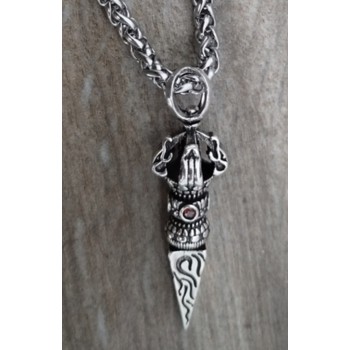 Collier BC-9  Un magnifique collier rétro-argent, bonne qualité pour hommes Collier BC-9  Un magnifique collier rétro-argent, bonne qualité pour hommes