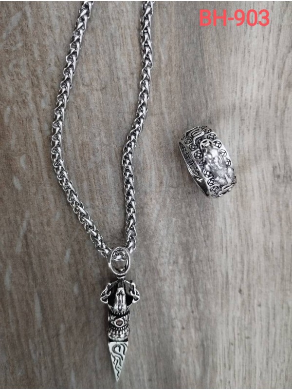 Collier BC-9   Un magnifique collier Rétro-argent, bon qualité unique mode chinois collier pour hommes