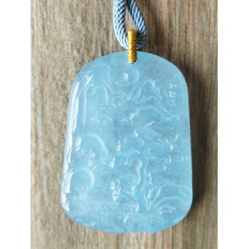 Collier BC-12  Manigfique Aigue-marine collier, Tradidion Unique mode chinois bonne chance collier pour femmes,hommes et enfents Collier BC-12  Manigfique Aigue-marine collier, Tradidion Unique mode chinois bonne chance collier pour femmes,hommes et enfents