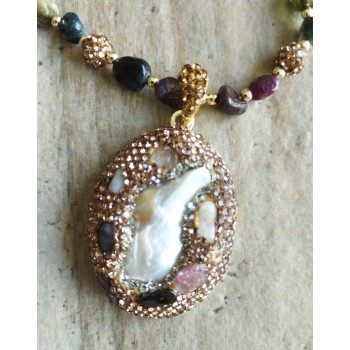 Collier BC-13  Manigfique Baroque perle collier,  Rétro et traditon mode pull collier pour femmes Collier BC-13  Manigfique Baroque perle collier,  Rétro et traditon mode pull collier pour femmes