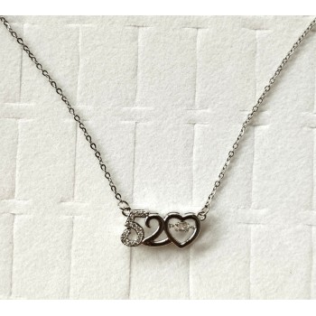 Collier BC-19  Mode acier au titane amour collie,Vas bien avec toutes vos tenus collier pour femme Collier BC-19  Mode acier au titane amour collie,Vas bien avec toutes vos tenus collier pour femme