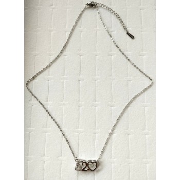 Collier BC-19  Mode acier au titane amour collie,Vas bien avec toutes vos tenus collier pour femme Collier BC-19  Mode acier au titane amour collie,Vas bien avec toutes vos tenus collier pour femme