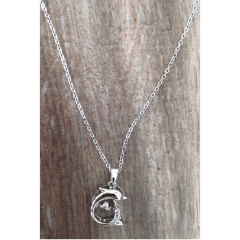 Collier BC-20  Mode acier au titane dauphin collie,Vas bien avec toutes vos tenus collier pour femme Collier BC-20  Mode acier au titane dauphin collie,Vas bien avec toutes vos tenus collier pour femme