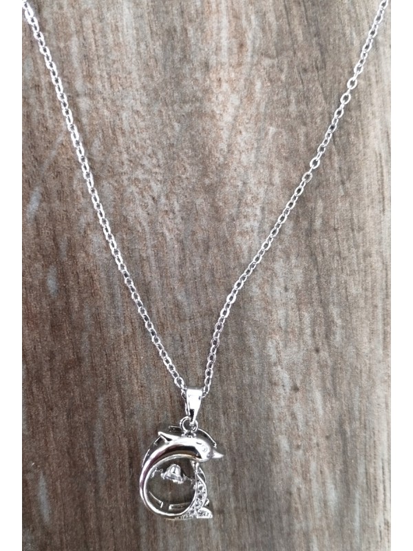 Necklace BC-20  Fashion Titanium Steel dolphin Necklace, Go well with All Your outfit for women