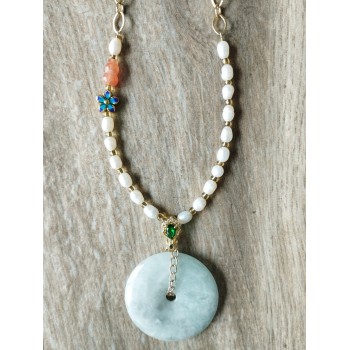 Collier BC-11 Manigfique jade collier sans allergie, avec une boucle sauve tradidionel unique mode chinois bonheur collier pour femmes Collier BC-11 Manigfique jade collier sans allergie, avec une boucle sauve tradidionel unique mode chinois bonheur collier pour femmes