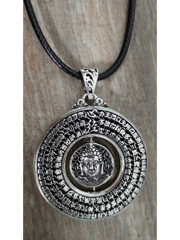 Necklace BC-3 Vintage Buddha Necklace Silver Imitation Unique Formula mode Necklace for women and Men