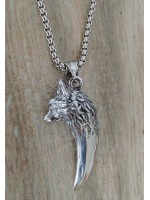 Necklace BC-2  Vintage Wolf Necklace Silver Imitation and Unique Formula mode Necklace for men