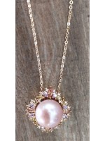 Collier BC-27  Manigfique culture perle collier sans allergie ,Assortit  les habits belle mode et charme collier pour femmes