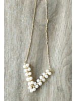 Collier BC-29  Manigfique culture perle collier sans allergie ,Assortit  les habits belle mode et charme collier pour femmes