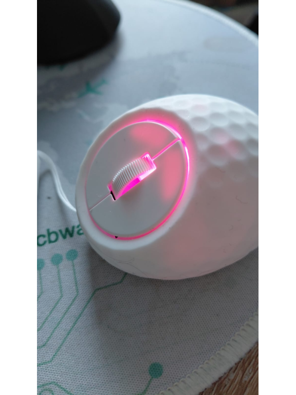 Mini souris - sans fil - rechargeable USB-C, bluetooth ou dongle USB, LED, design golf