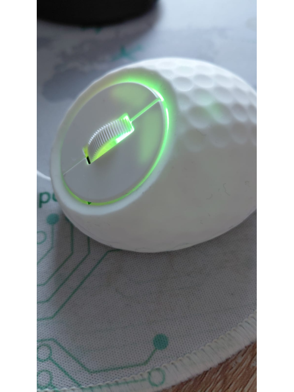 Mini souris - sans fil - rechargeable USB-C, bluetooth ou dongle USB, LED, design golf